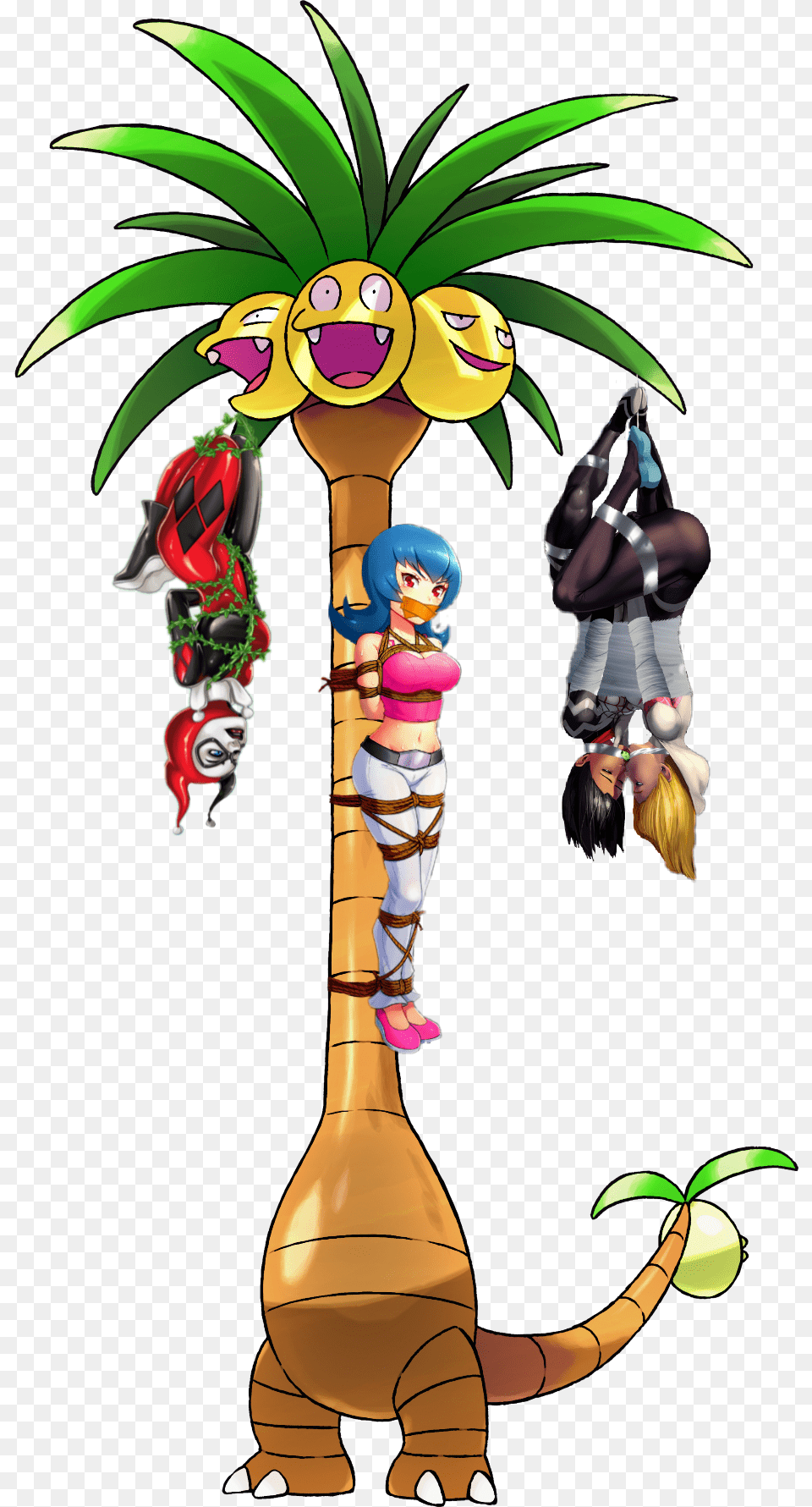 Exeggutor Pokemon Alola Sabrina Spidergwen Silk 6 Feet Vs 5, Person, Adult, Female, Woman Free Transparent Png