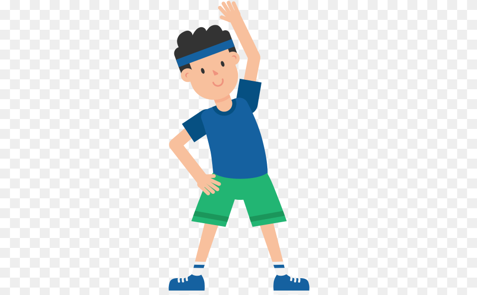 Exercise Clipart, Shorts, Clothing, Person, Male Png Image