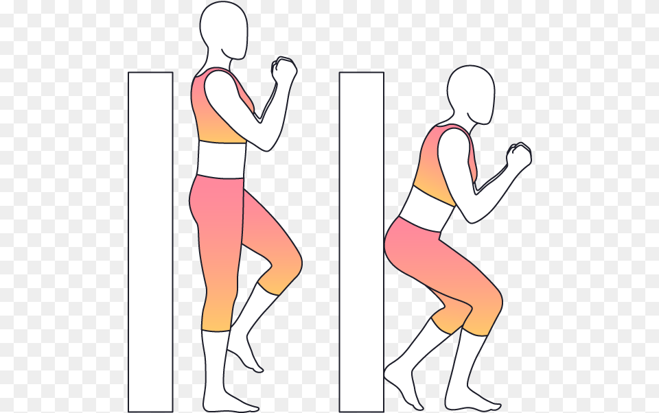 Exercise Clipart Squat Exercise Illustration, Adult, Female, Person, Woman Png