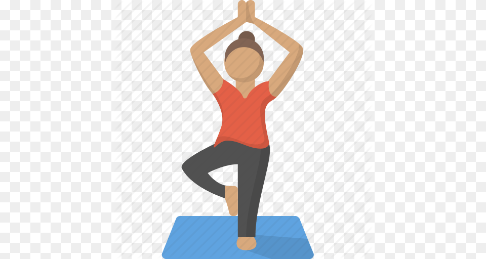 Exercise Fitness Meditation Stretch Workout Yoga Zen Icon, Adult, Female, Person, Woman Png Image