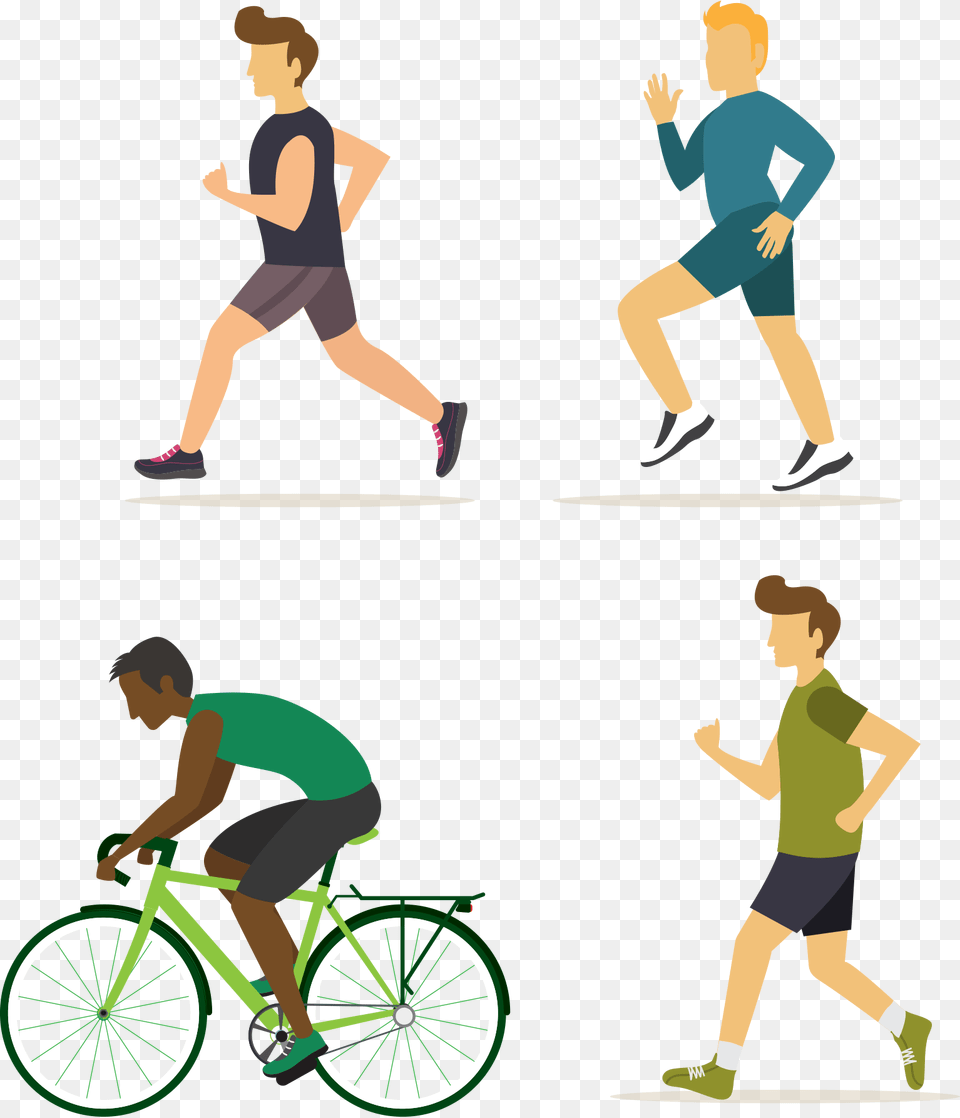 Exercise Fitness Stretching Walking Man Walking Exercise Clipart, Adult, Person, Woman, Female Png