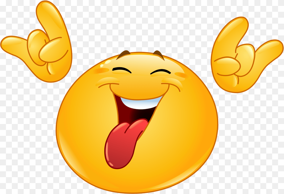 Exercising Clipart Emoticon Rock On Smiley, Gold, Astronomy, Moon, Nature Free Transparent Png