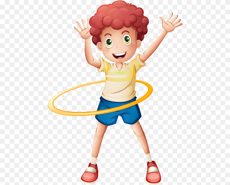 Exercising Clipart Hula Hoop Hula Hoop Clipart, Baby, Person, Toy, Face Free Png