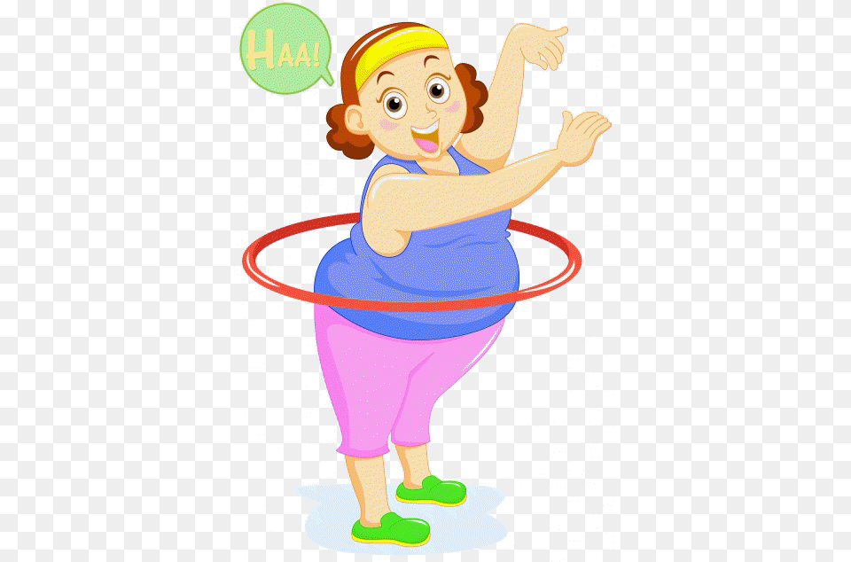 Exercising Lady With Hula Hoop, Baby, Person, Toy, Face Png