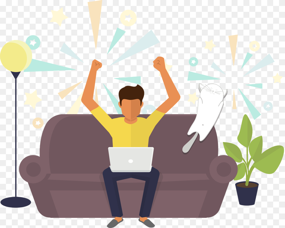 Exercism, Couch, Furniture, Adult, Person Png Image