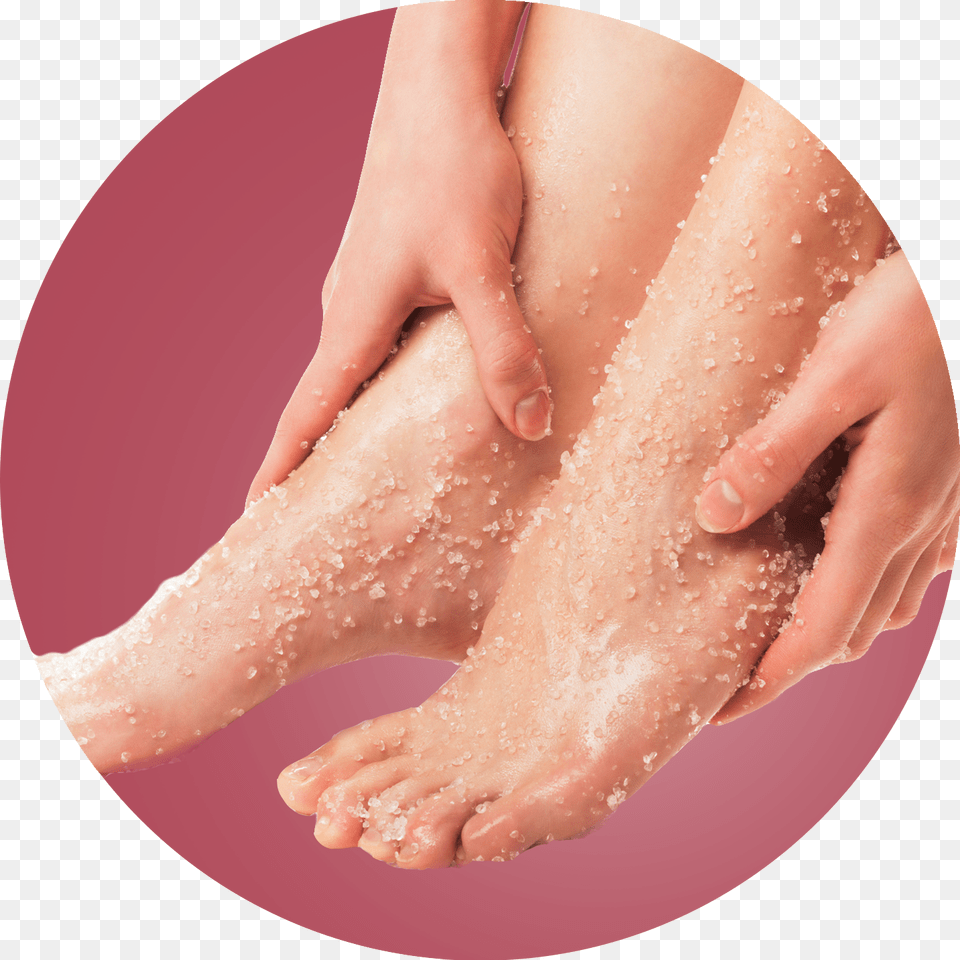 Exfoliating Foot Scrub Peppermint Amp Plum, Massage, Person, Baby, Patient Free Png