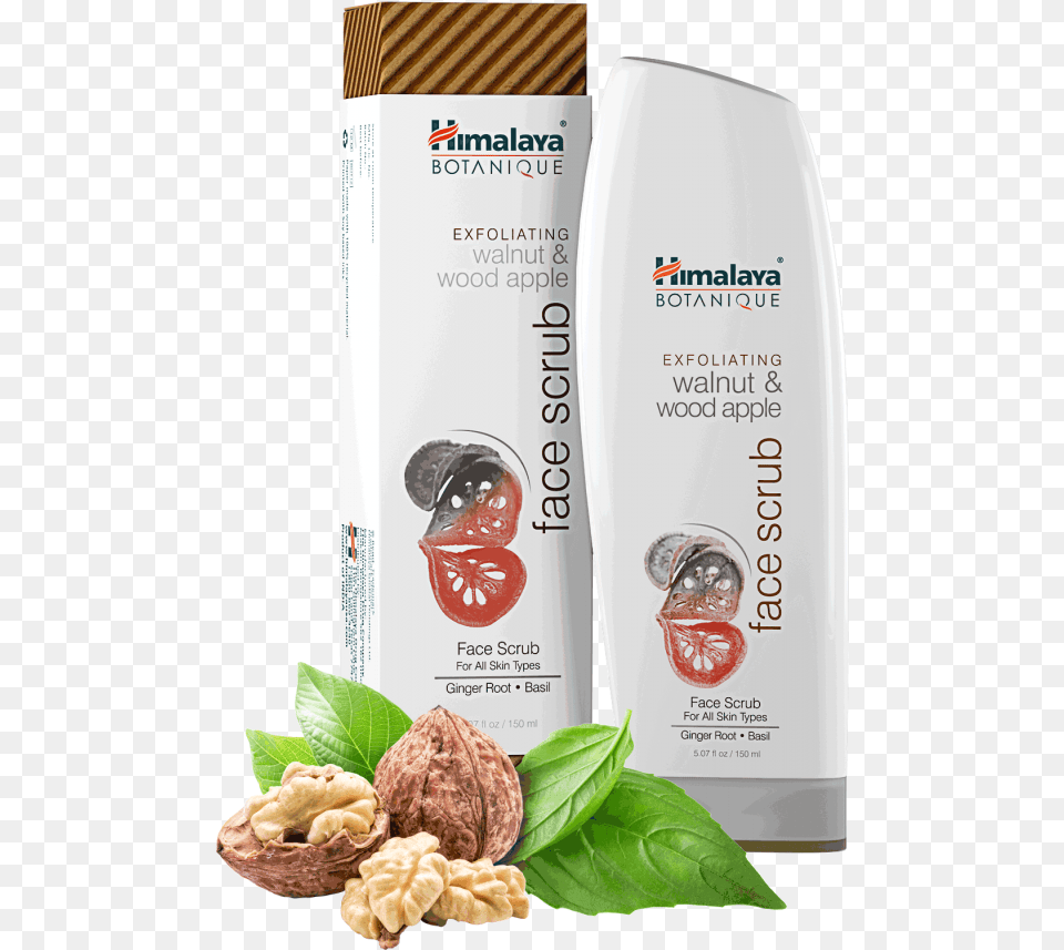 Exfoliating Walnut Amp Wood Apple Face Scrub Himalaya All Product, Herbal, Herbs, Plant, Bottle Free Png