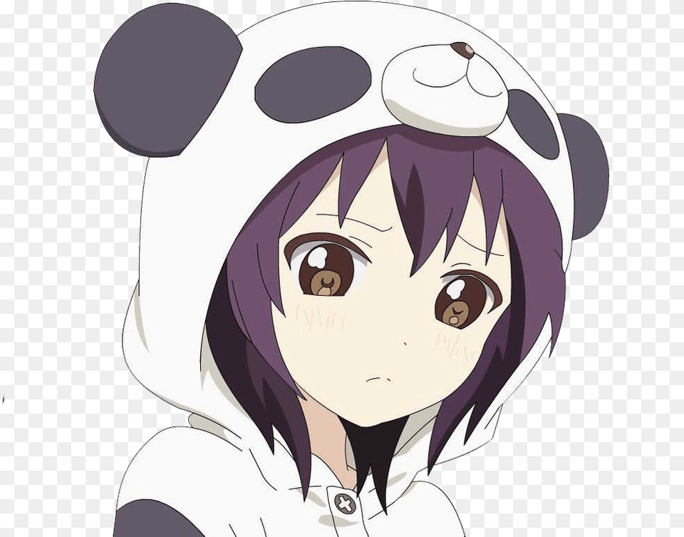 Exhentai Sad Panda Transparent Clipart Vectors Psd Anime Girl In Panda Hoodie, Book, Comics, Publication, Face Free Png Download