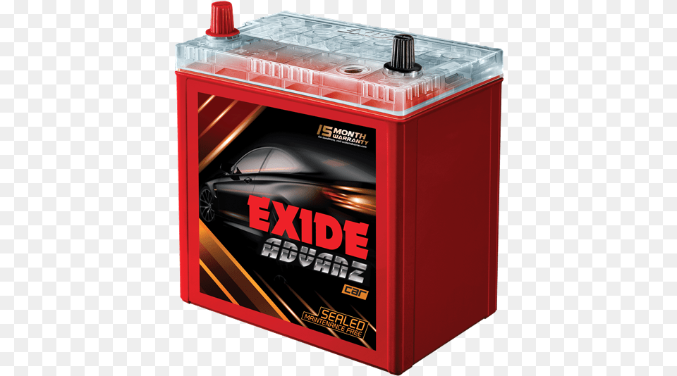 Exide Launches Advanz Indiau0027s First Completely Sealed And Electric Battery, Mailbox, Box, Machine, Wheel Png