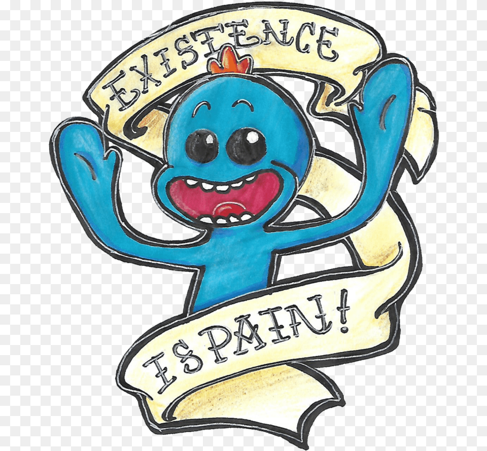 Existence Is Pain Meeseeks, Badge, Logo, Symbol, Baby Free Png