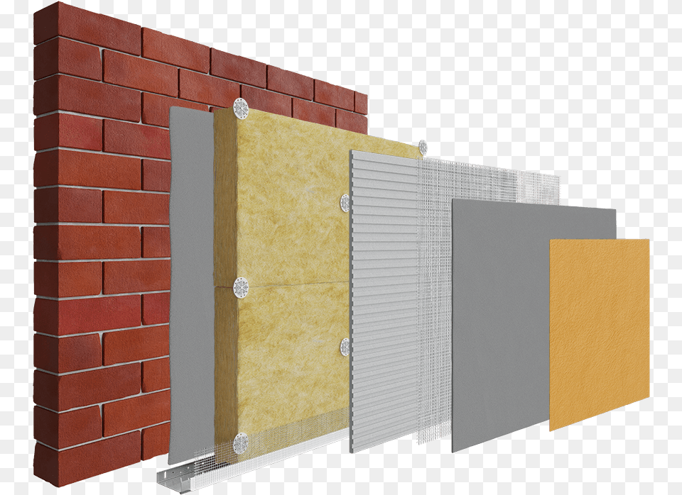 Existing Brick Mineral Wool System Image Wall Insulation Mineral Wool, Architecture, Building, Door Png