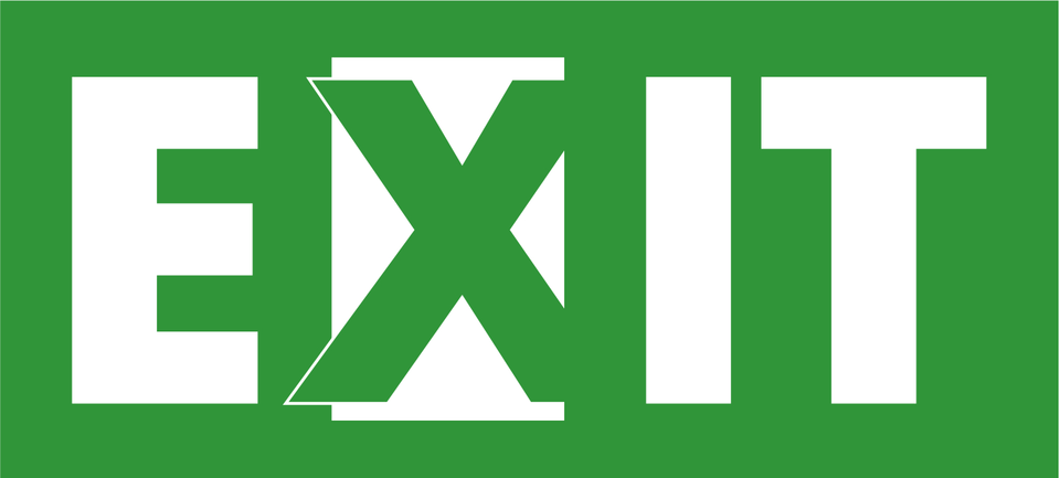 Exit, Logo, First Aid, Green Free Png