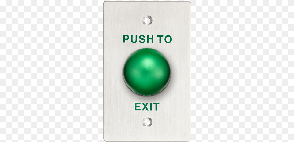 Exit Button With Green Button Circle, Sphere, Light, Traffic Light, Electrical Device Png Image