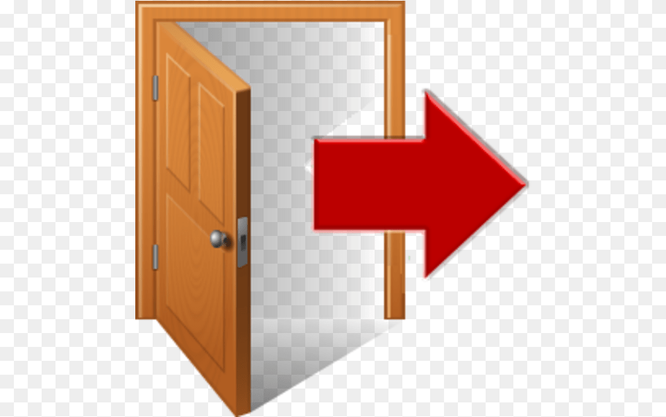 Exit Logout Icon, Door, Wood Png Image