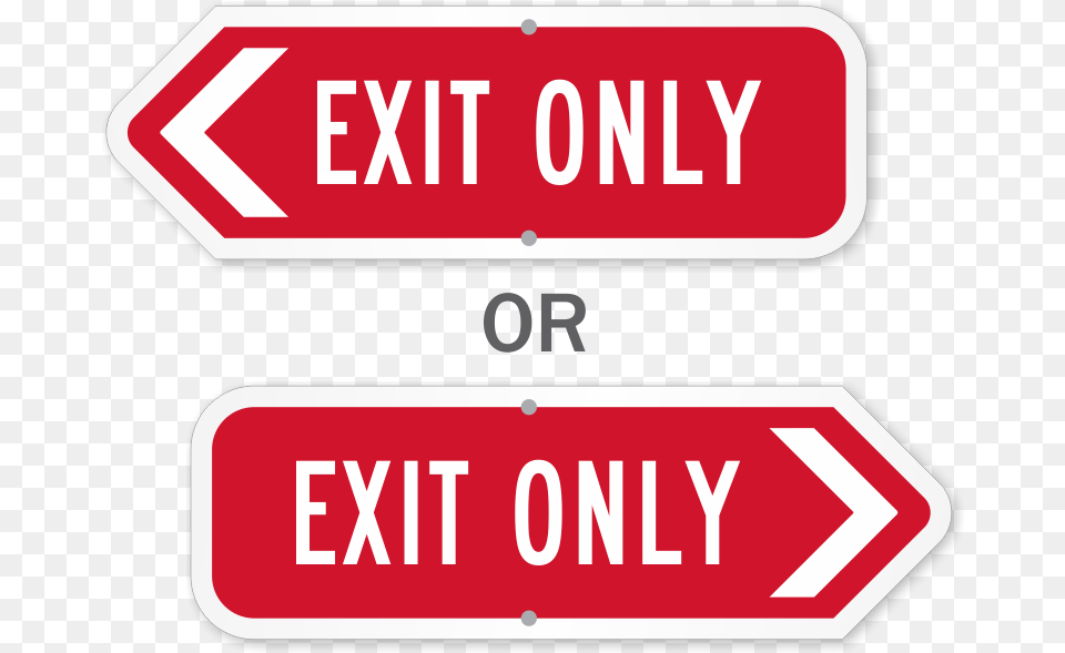 Exit Only Arrow Sign No Exit Entrance Only Sign 18quot X, Symbol, Road Sign, First Aid Png Image
