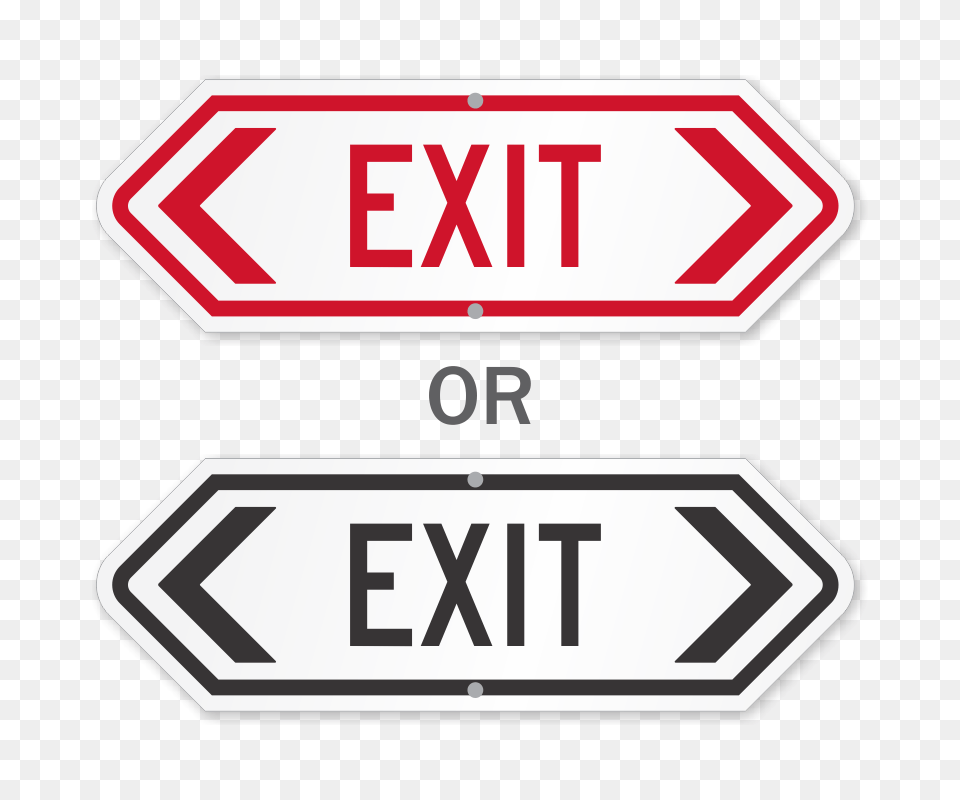 Exit Only Signs Exit Parking Lot Signs, Sign, Symbol, Road Sign, First Aid Free Png Download