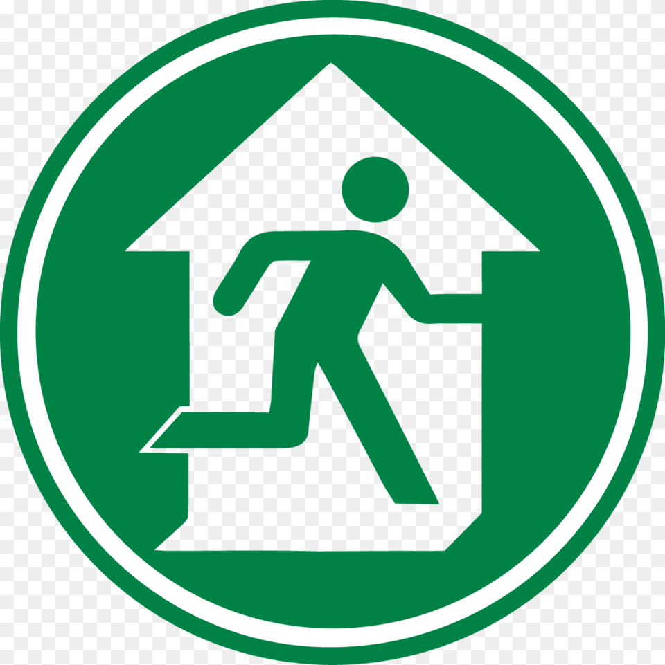 Exit Running Man Sign, Symbol, Person, Disk Png