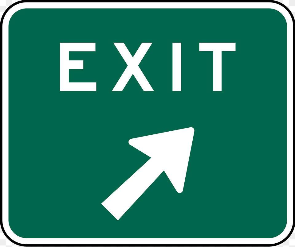 Exit Sign Right Clipart, Symbol, First Aid, Road Sign Png