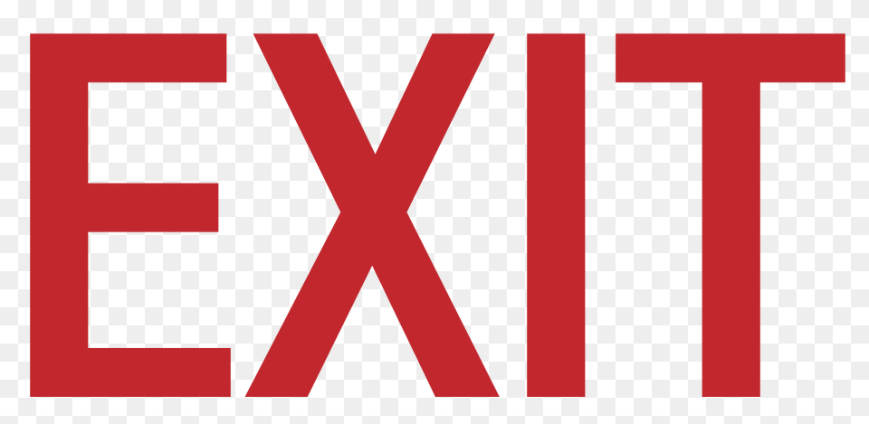 Exit Sign Text, Logo Free Transparent Png