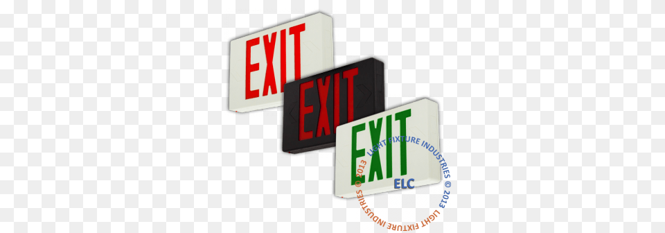 Exit Signs Light Fixture Industries Lfi Lights 2pack Hardwired, Sign, Symbol, Text Png Image