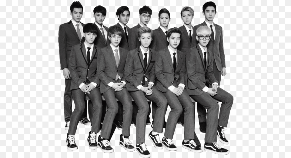 Exo All 12 Member, Person, People, Shoe, Sneaker Free Png Download