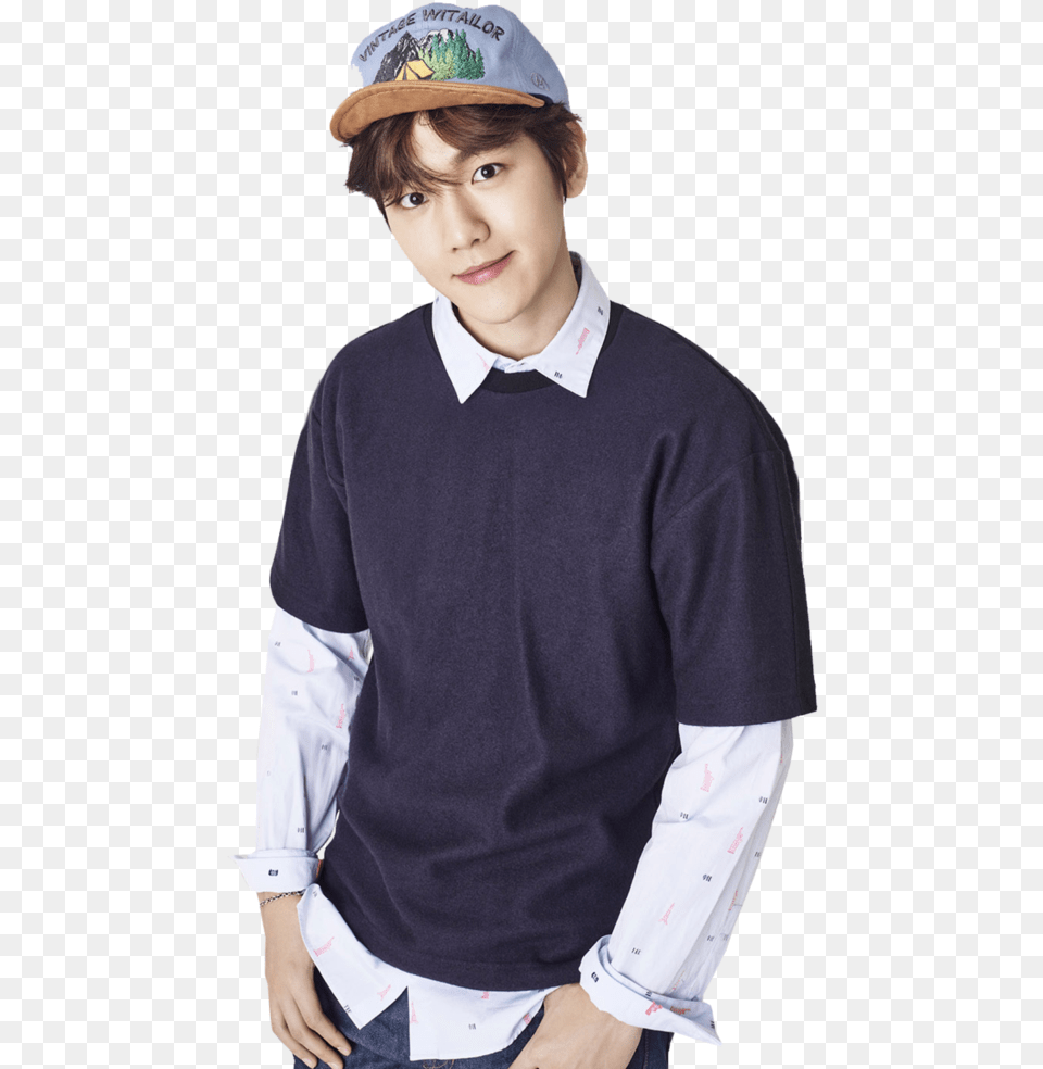 Exo Baekhyun 4 Image Baekhyun, Baseball Cap, Sleeve, Cap, Clothing Free Transparent Png