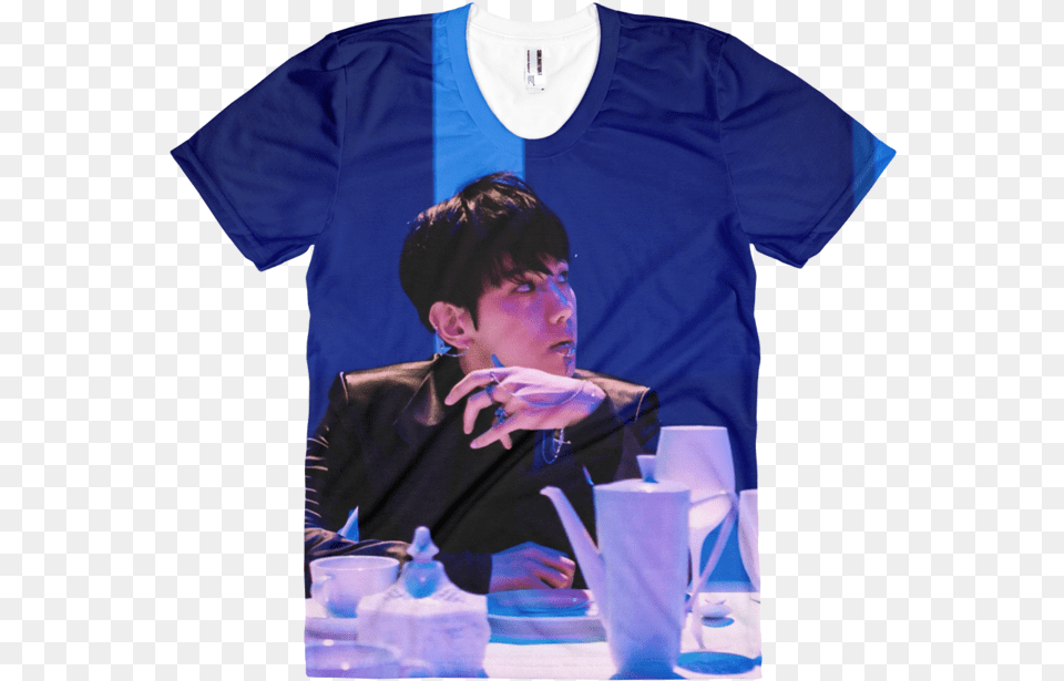 Exo Baekhyun Shirt Short Sleeve, Clothing, T-shirt, Boy, Person Png Image