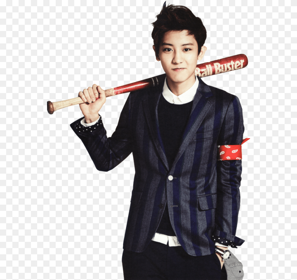 Exo Chanyeol Full Body, Baseball, Baseball Bat, Sport, Person Free Png Download