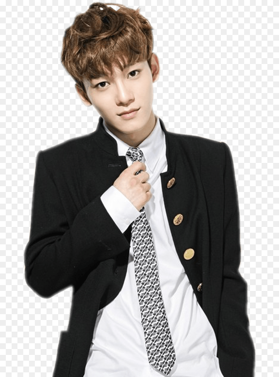 Exo Chen Grey Tie Clip Arts Exo Tao And Chen, Accessories, Suit, Necktie, Jacket Free Png