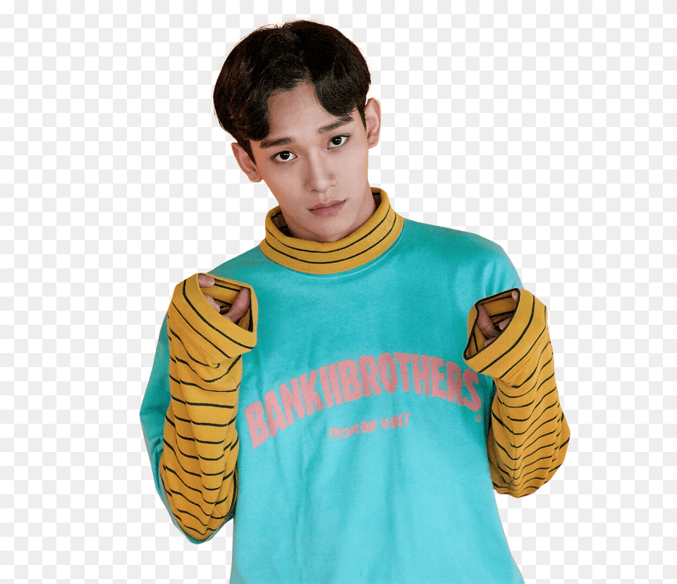 Exo Chen Hands In Sweater, T-shirt, Sleeve, Portrait, Photography Free Png