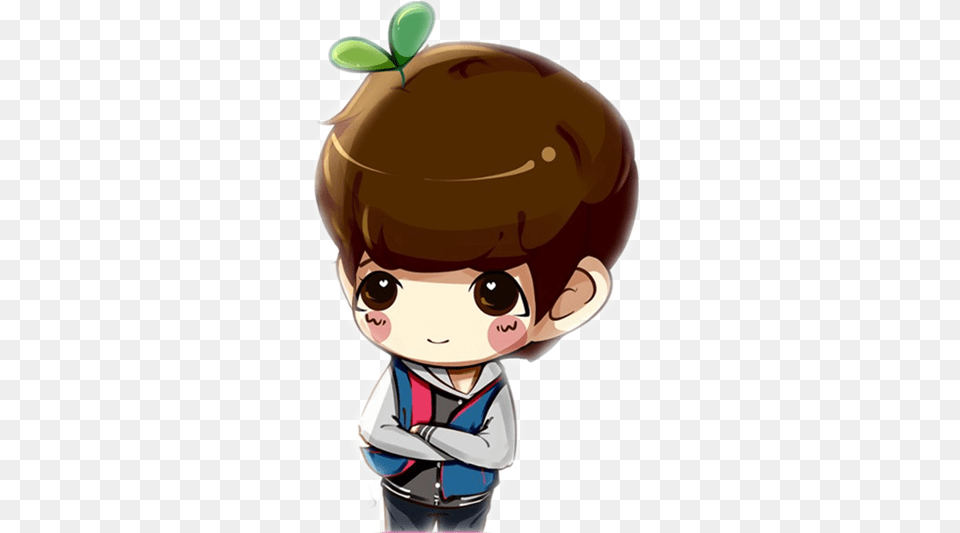 Exo Chibi Exo And Baekhyun, Book, Comics, Publication, Baby Free Transparent Png