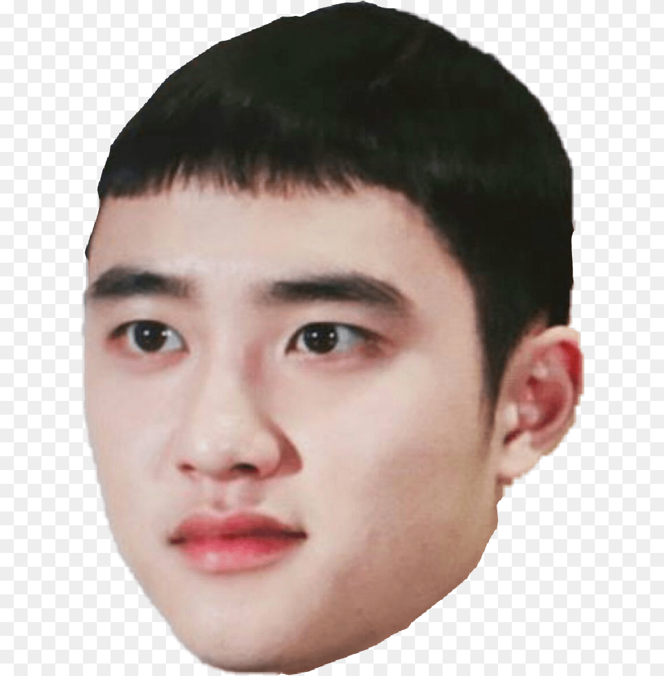 Exo Do Kyungsoo Exo Do Hair Meme, Adult, Face, Head, Male Free Transparent Png