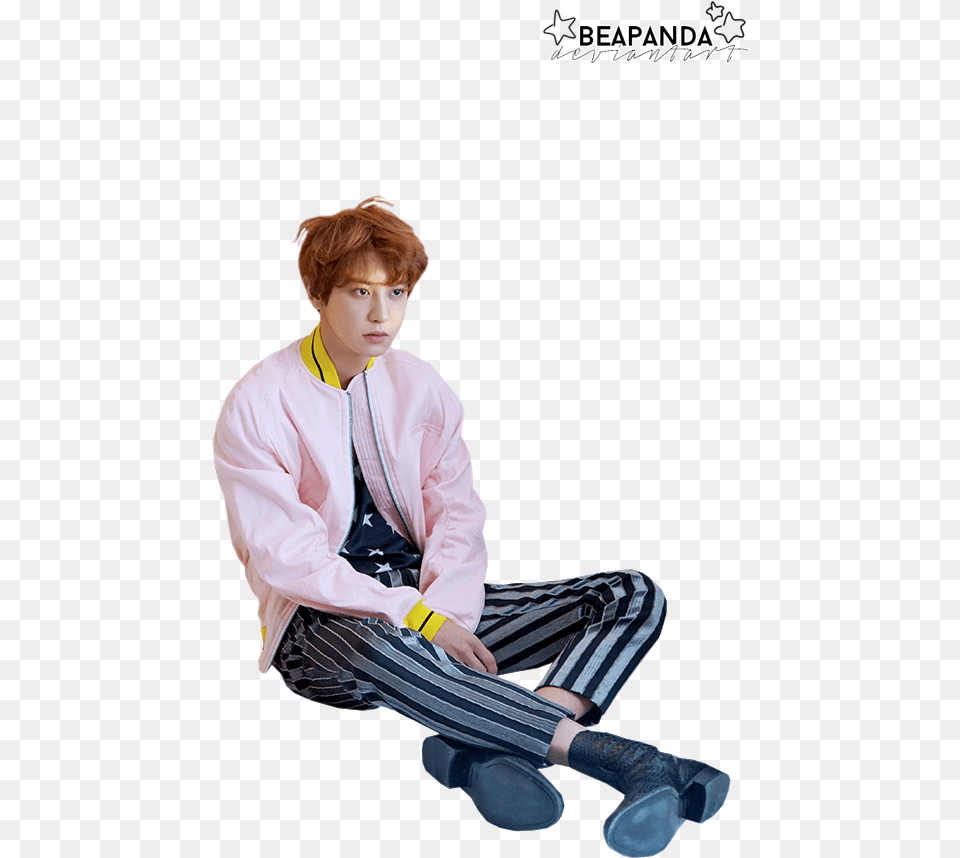 Exo Exo Chanyeol Exo Chanyeol 2017 Chanyeol Exo Chanyeol Love Me Right Pack, Accessories, Sitting, Shoe, Person Free Transparent Png