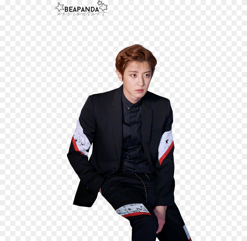 Exo Exo Chanyeol Exo Chanyeol 2017 Chanyeol Exo Chanyeol Photoshoot, Accessories, Tie, Suit, Sleeve Free Png