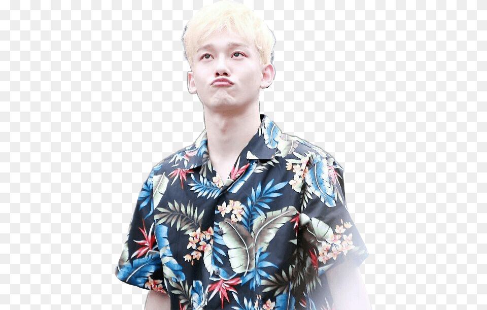 Exo Exol Chen Kimjongdae Jongdae Korean Kpop Exo Kokobop Chen Fansign, Head, Portrait, Blonde, Blouse Png Image