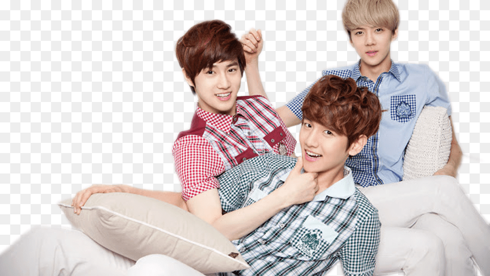 Exo Individual Baekhyun Suho And Sehun, People, Person, Face, Family Png