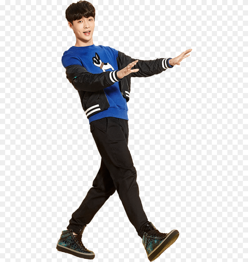 Exo Lay Standjng, Body Part, Long Sleeve, Person, Hand Free Png Download