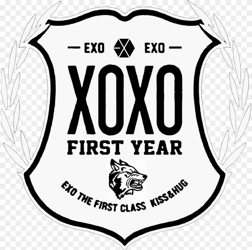 Exo Logo Wolf, Emblem, Symbol, Badge Png Image