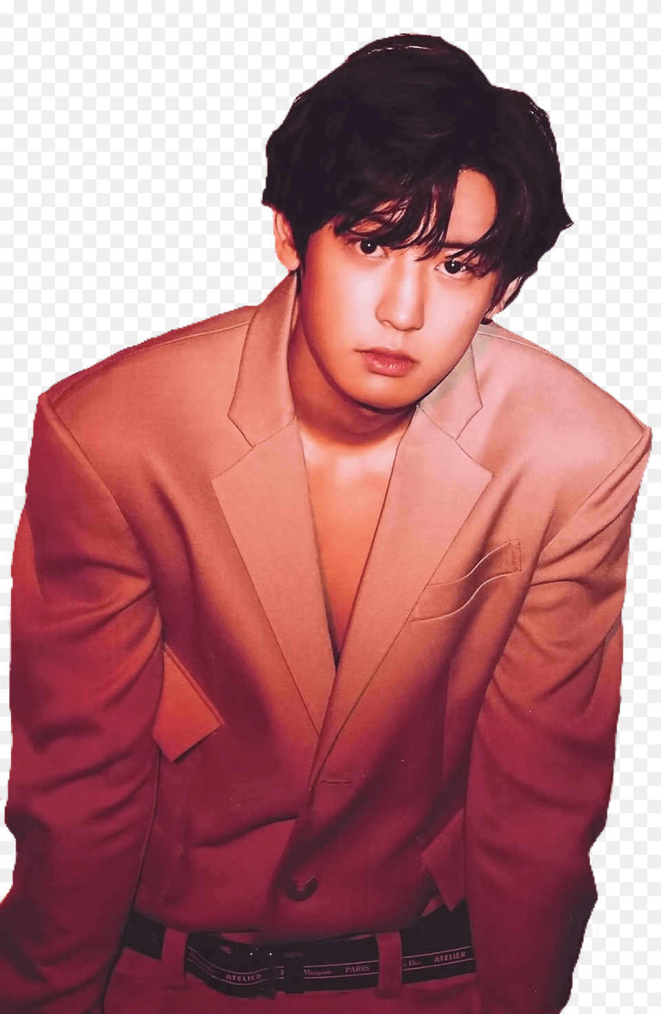 Exo Love Shot Chanyeol Exoloveshot Love Shot Chanyeol, Jacket, Portrait, Photography, Person Free Png