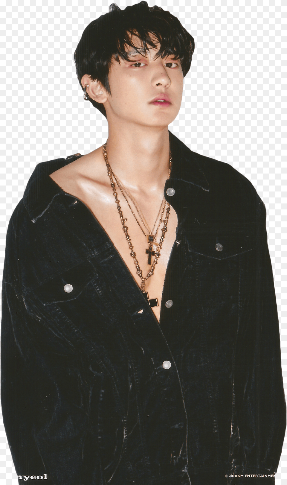 Exo Love Shot Sticker 2 Park Chanyeol, Accessories, Necklace, Jewelry, Jacket Free Transparent Png