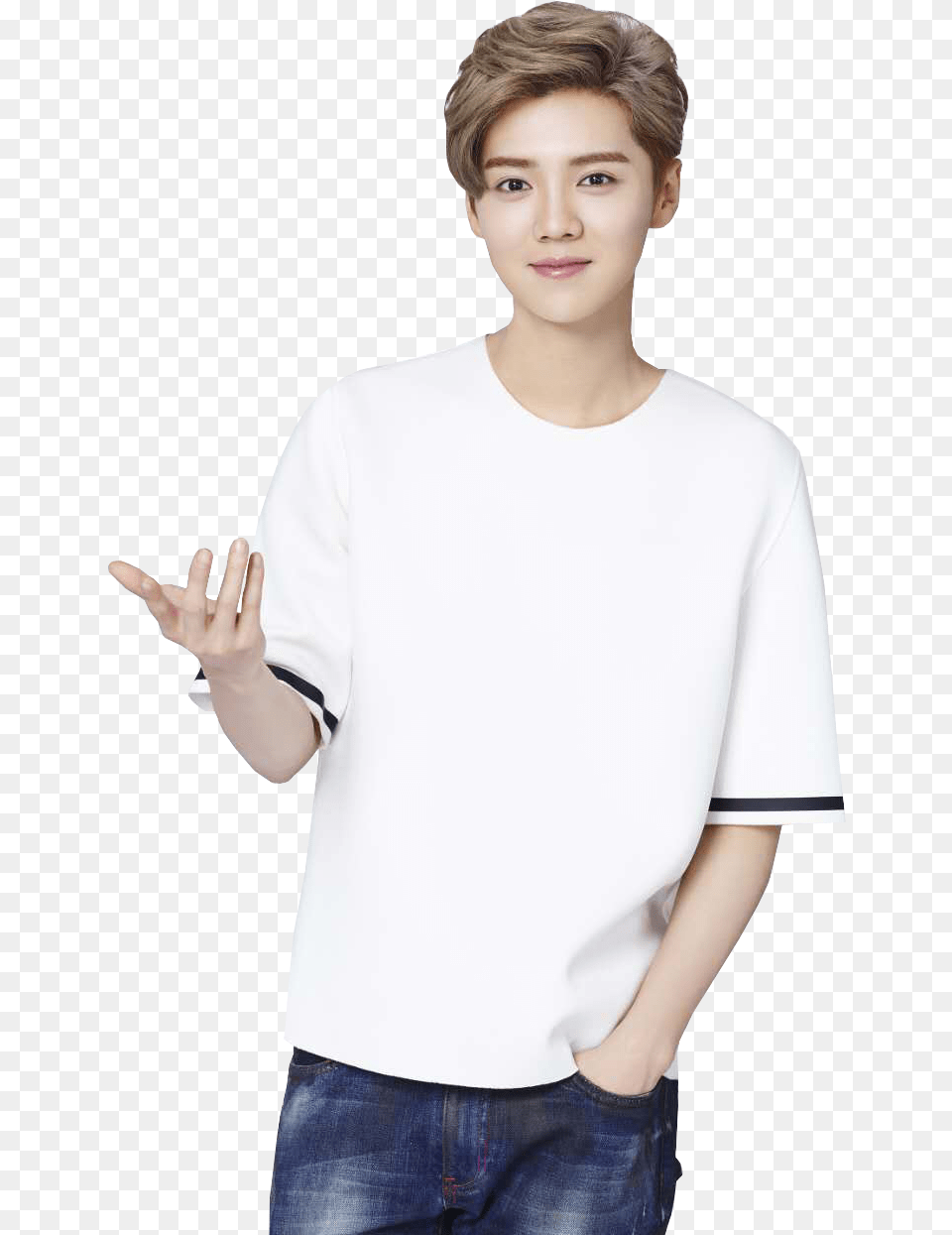 Exo Luhan, Blouse, T-shirt, Clothing, Sleeve Free Png Download