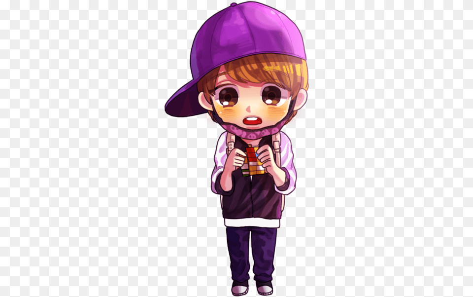Exo M Images Luhan Wallpaper And Background Photos Chibi Luhan, Purple, Book, Publication, Comics Png