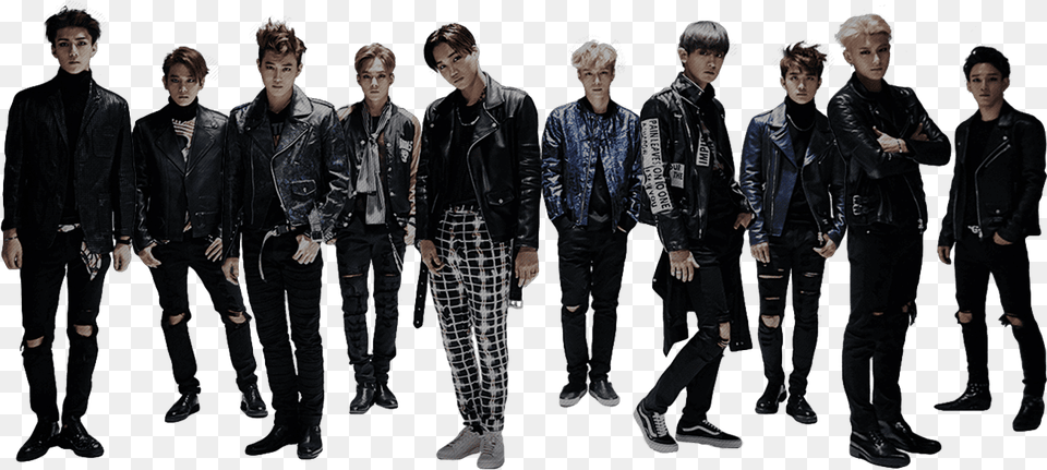 Exo Present Gift Photobook Exo, Jacket, Clothing, Coat, Person Free Png