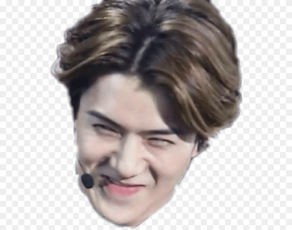 Exo Sehun Funny Face Exo Funny Face, Adult, Smile, Portrait, Photography Free Png