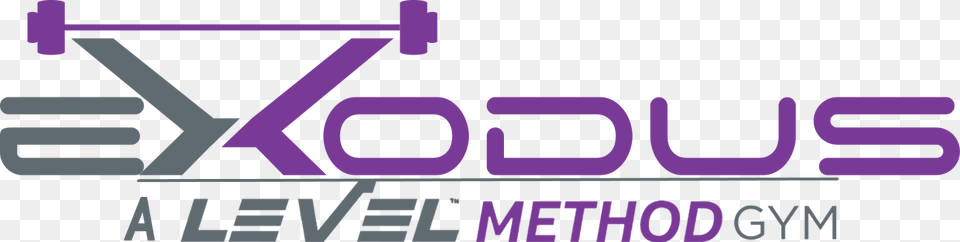 Exodus Gym Parallel, Purple, Text Free Png