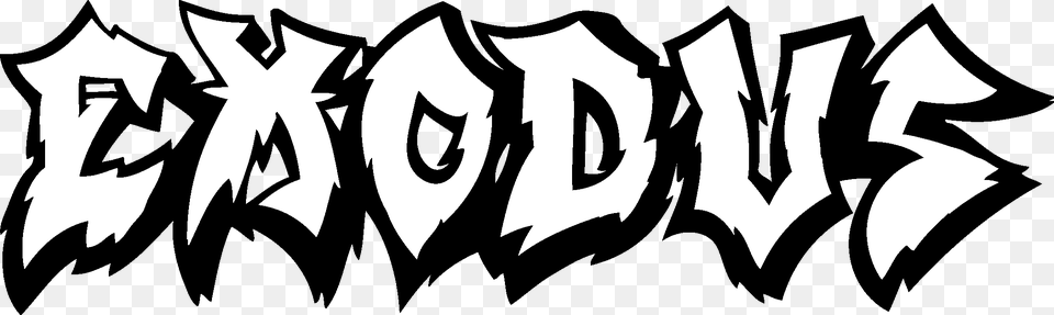 Exodus Metal Band Logo, Stencil, Text, Art, Graffiti Free Transparent Png