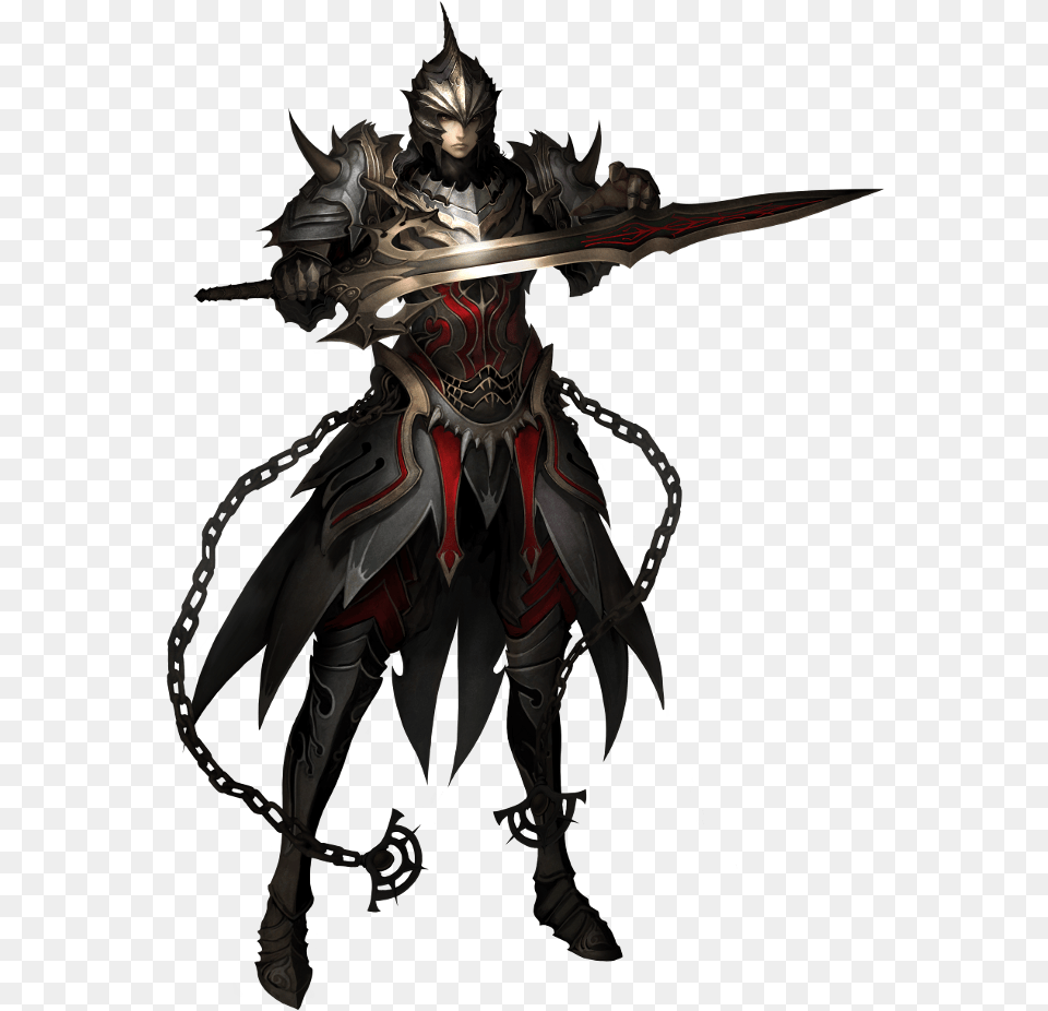 Exorcist Atlantica Online Exorcist, Knight, Person, Sword, Weapon Free Png Download