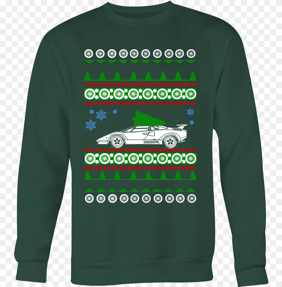 Exotic Car Ugly Christsmas Sweater Hoodie And Long Lamborghini Christmas Sweater, Clothing, Knitwear, Long Sleeve, Sleeve Free Transparent Png