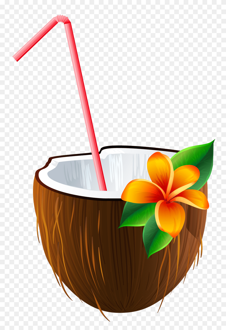 Exotic Coconut Cocktail Clipart, Food, Fruit, Plant, Produce Free Transparent Png