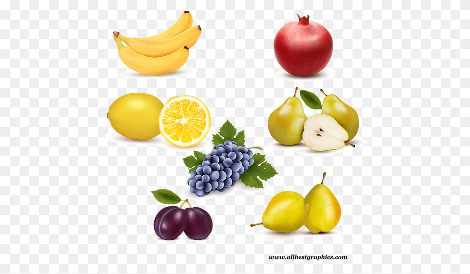 Exotic Natural Fruits Clipart With Background Seedless Fruit, Produce, Plant, Food, Banana Png